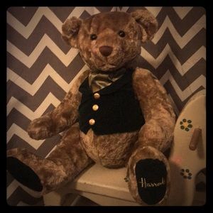 Harrods Knightsbridge Golden Teddy Bear